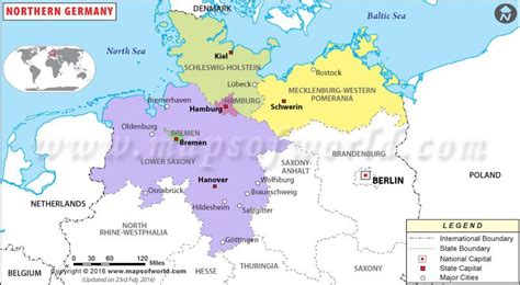 Northern Germany Map Germany Map Germany Map