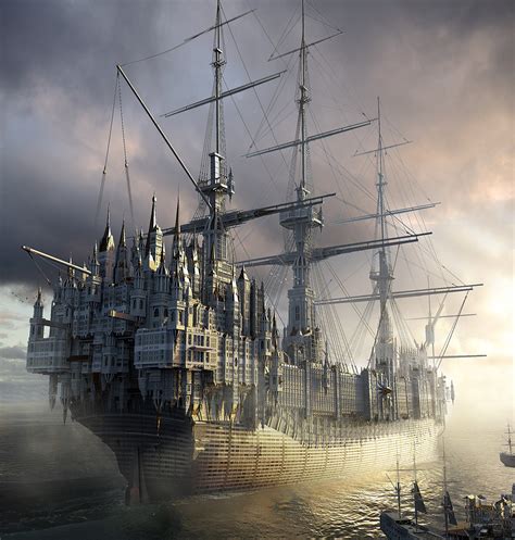 Awesome Victorian Ship From Digital Artist And Matte Painter Mitch