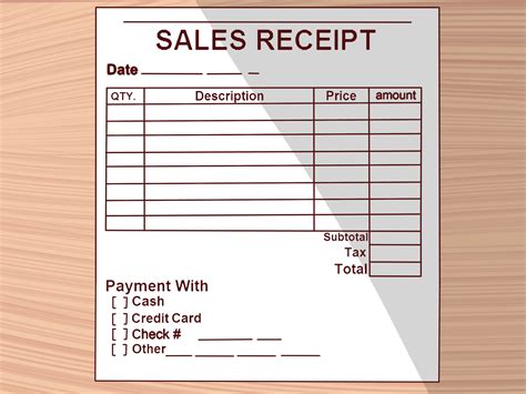 How To Write A Receipt 9 Steps With Pictures Wikihow