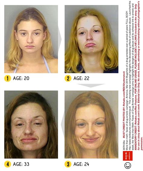 Before and after pics of crystal meth users are enough to put you off