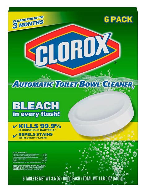 Clorox Automatic Ultra Clean Toilet Tablets Cleaner Bleach 6 Ct 35