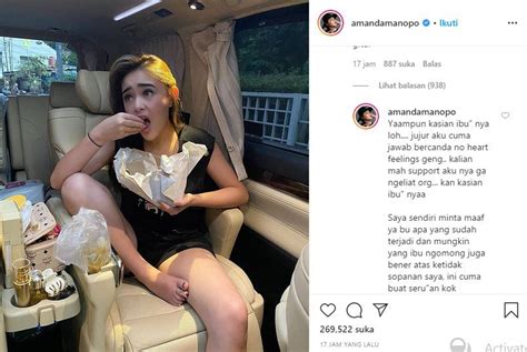 Makan Nasi Bungkus Di Dalam Mobil Gaya Duduk Amanda Manopo Malah Tuai