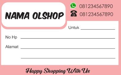 Detail dari gambar paket olshop nota label pengiriman stiker logo shopee indonesia. Template Stiker Pengiriman Olshop Kosongan - Tips Mendesain