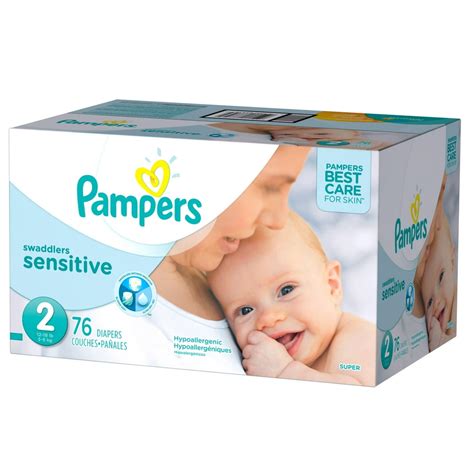 Pampers Swaddlers Sensitive Diapers Size 2 76 Count