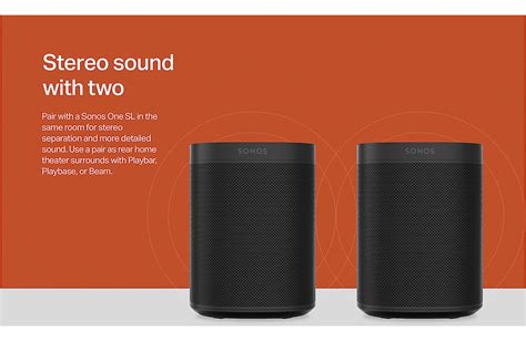 Sonos One Sl The Essential Home Wifi Speaker Smart Synergy