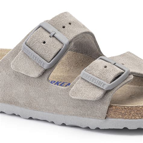 Arizona Soft Footbed Suede Leather Stone Coin Birkenstock