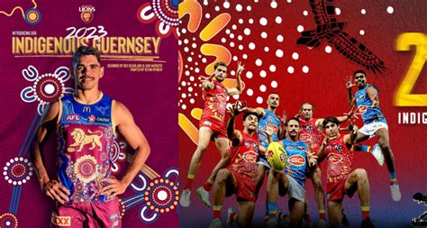 Lions And Suns Reveal Indigenous Guernseys Afl Queensland