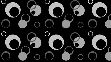 Free Black Geometric Circle Pattern Vector Illustration