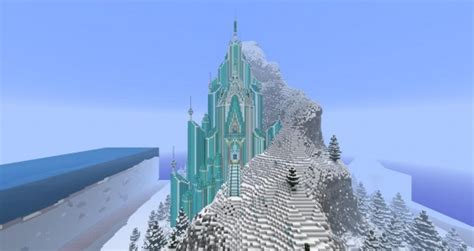 En Minecraft Existe El Castillo De Hielo De Frozen Imágenes De Muestra