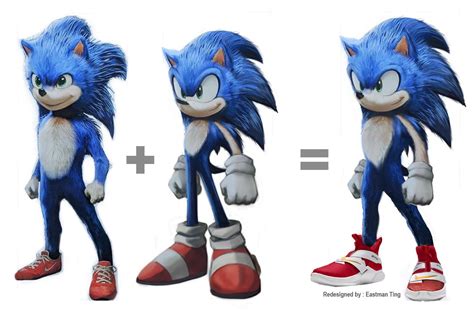 Redesign The Look Of Cg Sonic In Movie 2019 Sonic Sonic The Hedgehog
