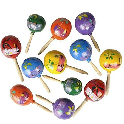 7 Genuine Mexican Maracas Colors May Vary Pack Of 2