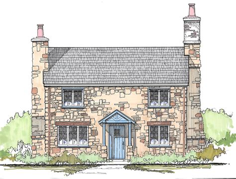 A New English Country Cottage Design 3 Bedrooms 2 Bath 1292 Square