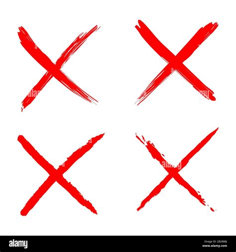 Red Wrong Mark Vector Illustration Stock Vector Image And Art Alamy