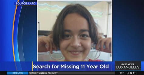 Search Continues For Missing 11 Year Old Girl Cbs Los Angeles