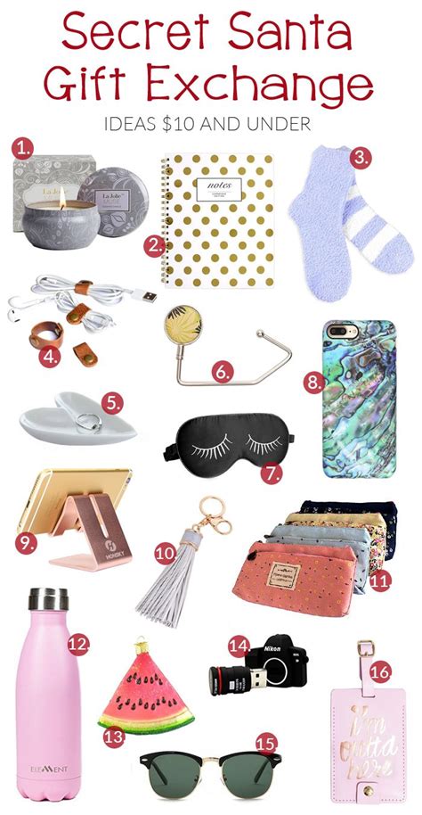 Gift ideas for her secret santa. Pin on Gifting ideas