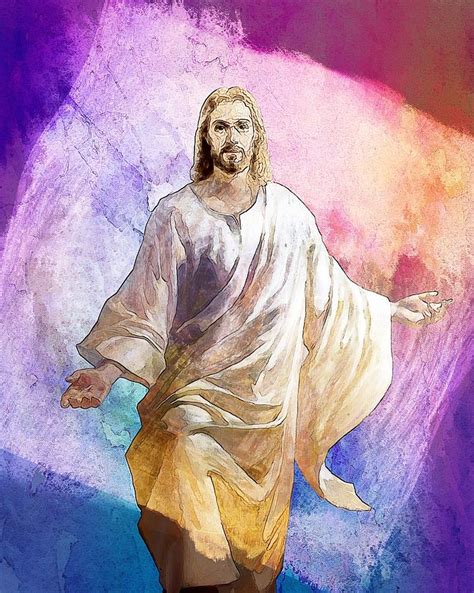 Jesus Christ Religious Art Digital Art By Elena Kosvincheva Pixels