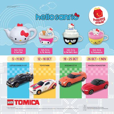 Menu ini antara yang menjadi fenomena dan kegilaan rakyat malaysia sejak 2017 yang lalu. McD's Happy Meal FREE Hello Kitty & Tomica Toys Until 1 ...
