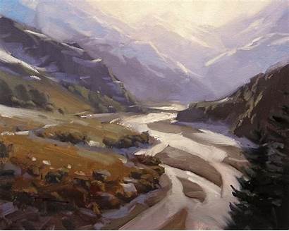 Valley Painting Rees Robinson Richard Paintings Oil