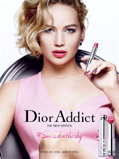 Jennifer Lawrence Dior Paris Cosmetics Dior Addict Campaign