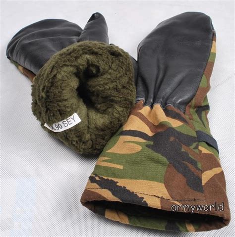 military dutch warmed gloves dpm original demobil used good clothing gloves military