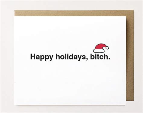 funny christmas card best friend christmas card cheeky holiday card snarky happy holidays