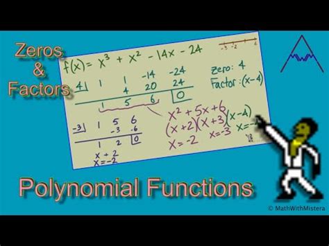 This is by far the nicest method of the two, but. Finding Zeros and Factors of Polynomial Functions - YouTube