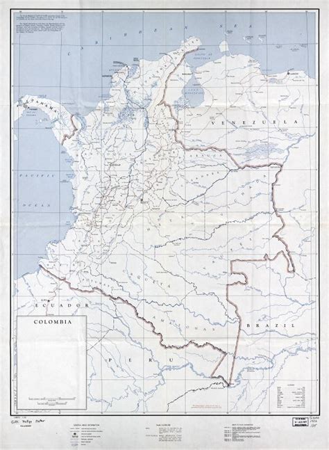 Grande Detallado Mapa Político Y Administrativo De Colombia Con Marcas De Ciudades Carreteras Y