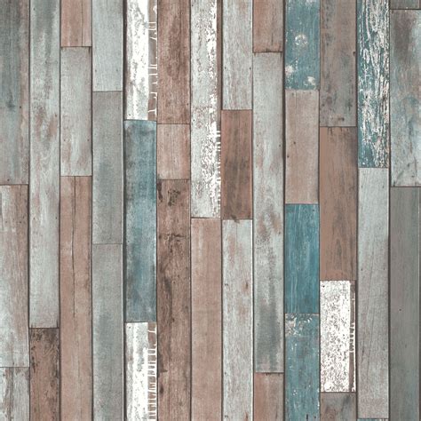 Fine Décor Wood Effect Wallpaper Departments Diy At Bandq
