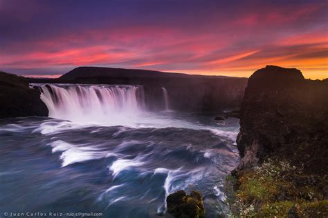 Goðafoss Waterfall Iceland Sunrise Sunset Times