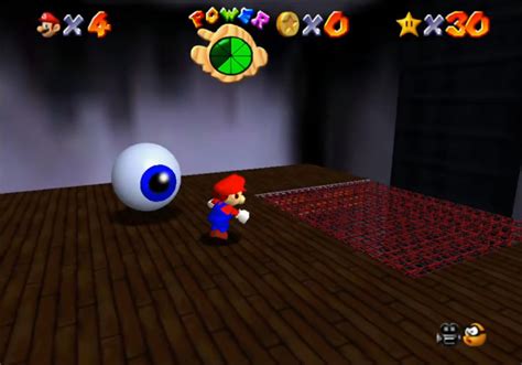 Go up the stairs and make a left. Big Boo's Haunt Stars - Super Mario 64 Walkthrough