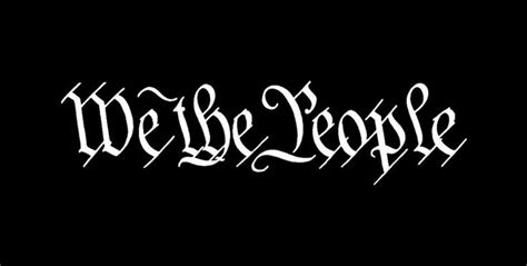 We The People American Constitution Decal Sticker Art For Car Window