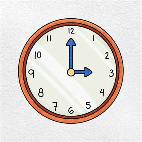 How To Draw A Clock Helloartsy