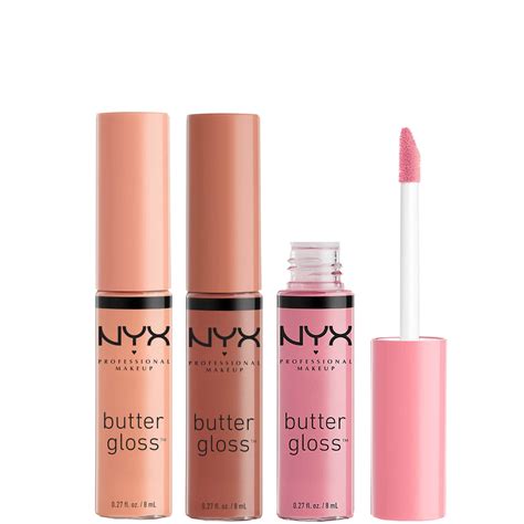 Nyx Professional Makeup Butter Gloss Lip Gloss Trio Praline Éclair