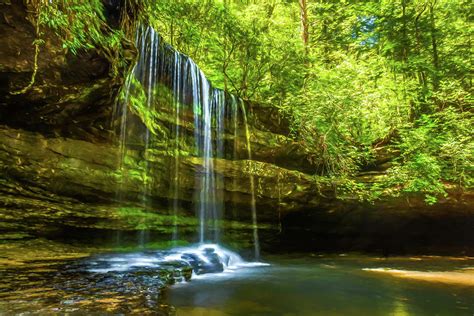 Caney Creek Falls Double Springs Alabama Photograph By Phillip Burrow
