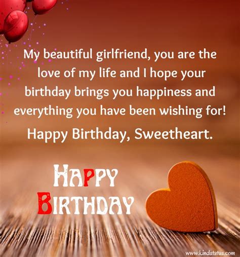 Happy Birthday Girlfriend Unique Birthday Wishes For