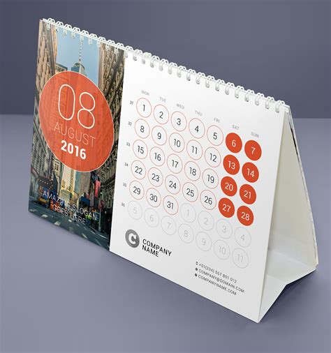 Desk Calendar 2016 On Behance