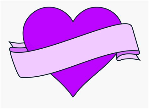 Heart With Ribbon Banner Heart With Banner Clip Art Free