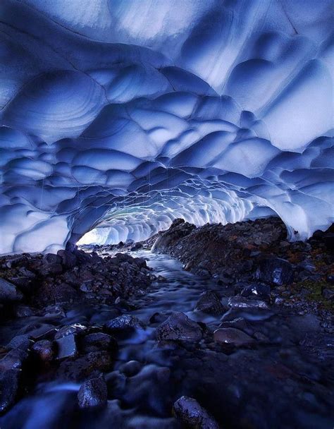 Frozen Moments Ice Cave Mt Rainier National Park Washington By