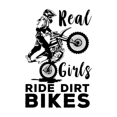 Dirt Bike Svg Moto Cross Svg Files Real Girls Ride Dirt Bike Etsy