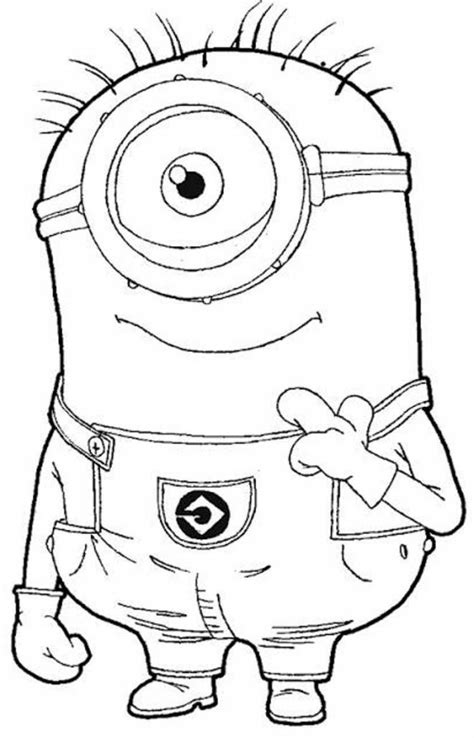printable kevin minion coloring pages