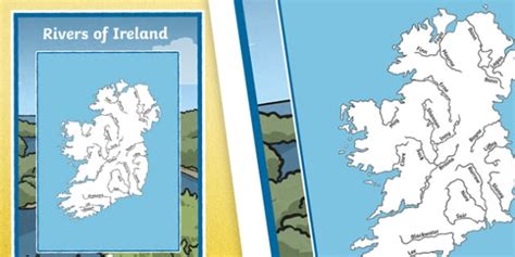 Rivers Of Ireland Map Teacher Made