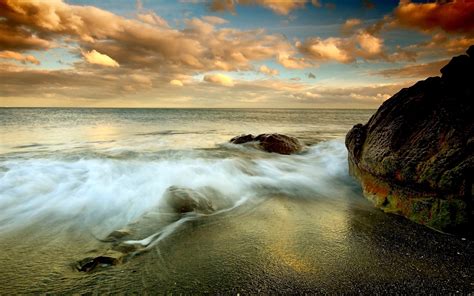 Scenery Beautiful Sea Waves Ocean Landscape High Quality