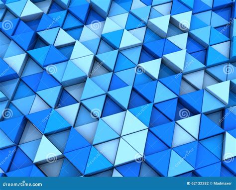 Blue Triangles Striped Pattern Cartoon Vector 38673785