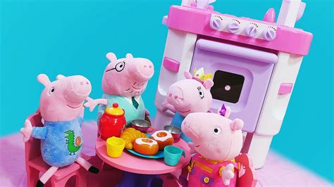 Nueva Cocina En La Familia De Peppa Pig Juguetes Peluches Vídeos Para