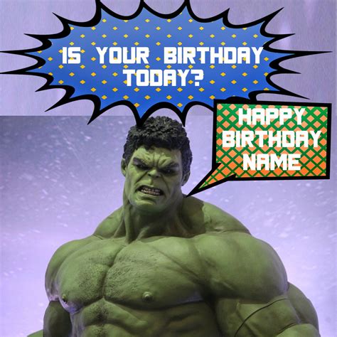 Hulk Asking Birthday Boy Or Girl