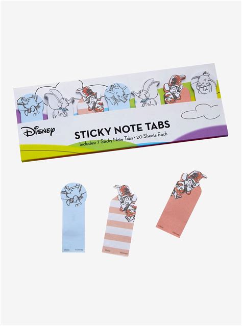 Dumbo Sticky Note Tabs Boxlunch Exclusive Fantasia Disney Disney