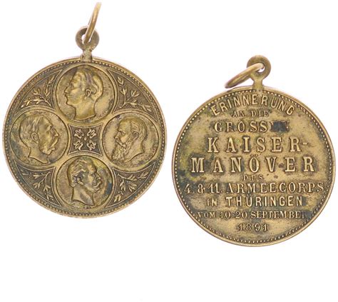Deutschland / Kaiserreich Medaille Kaisermanöver Kaiserreich Erinnerung