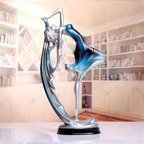 2017 Resin Crafts Sexy Dance Girl Statue Home Decoration Accessories