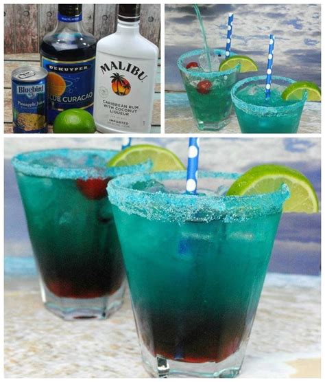 A popular californian modern classic cocktail created by eric tecosky in the 1990s, jagermeister is tamed by the sweet coconut rum and acidic. Shark Bite 1 1/2 oz. Malibu Rum 1 oz Blue Curacao 1.5 oz ...