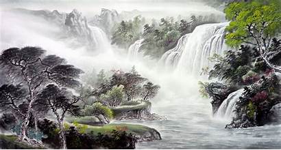 Painting Landscape Chinese Shui Feng Nature Traditional